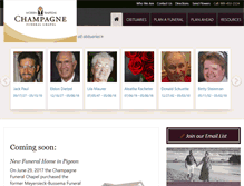 Tablet Screenshot of champagnefuneralchapel.com